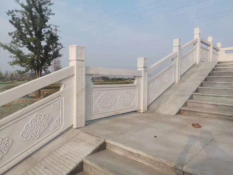 武汉市公园汉白玉栏杆安装
